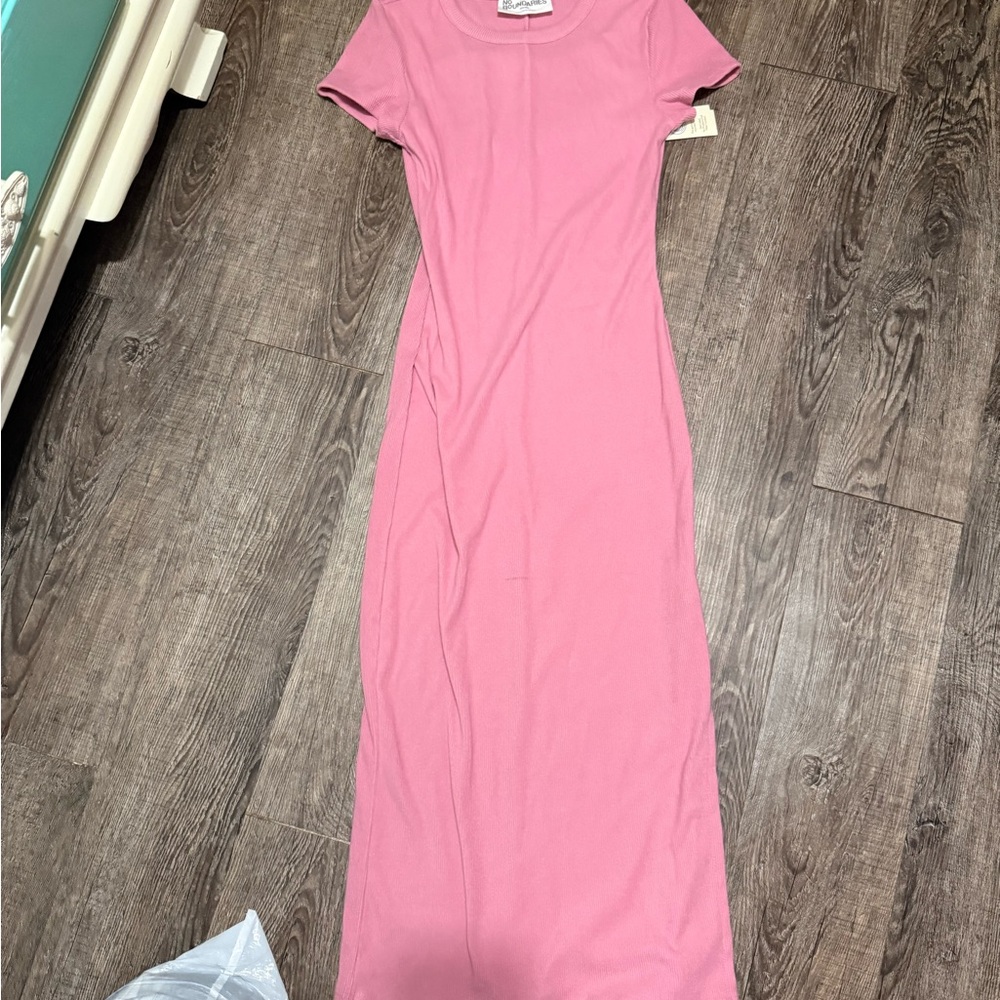 No Boundaries Pink Maxi Dress